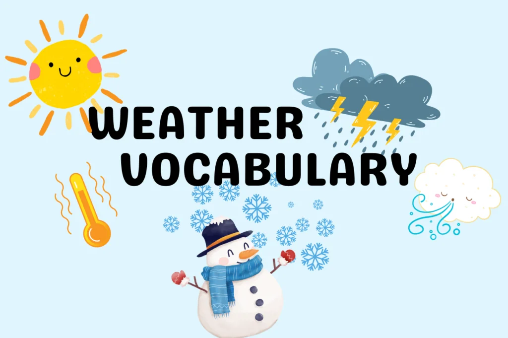 Vocabulario del clima en inglés